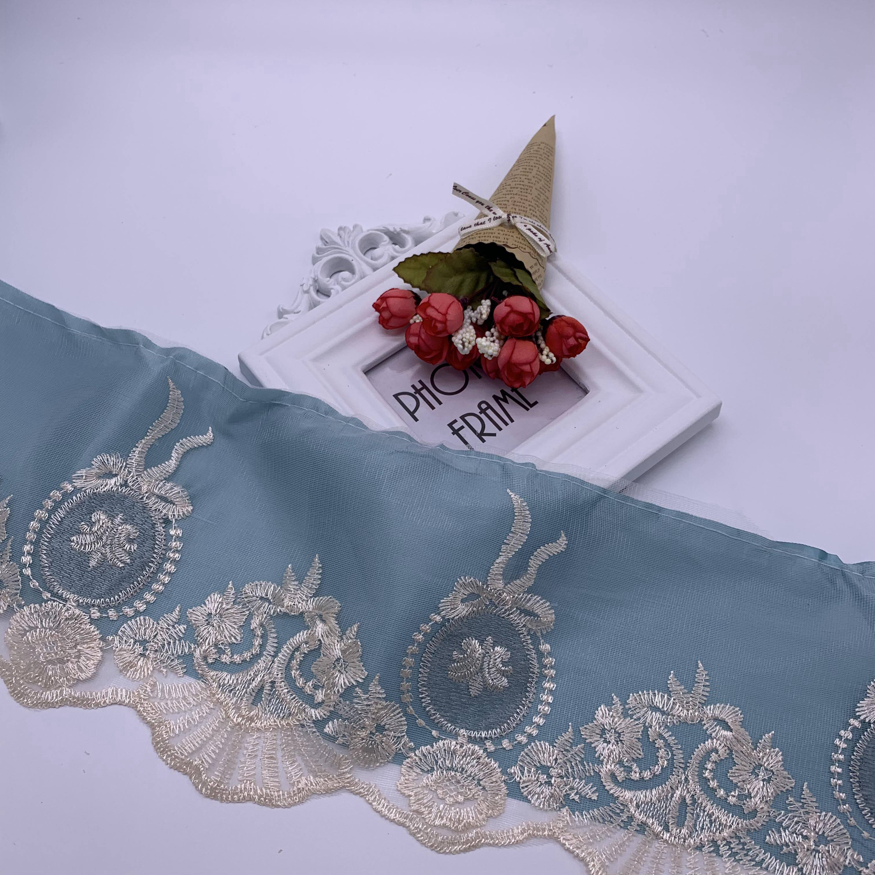 wide 17 cm band lining buds lace wide side curtain splicing lace sofa cushion with pillow decoration accessories edge