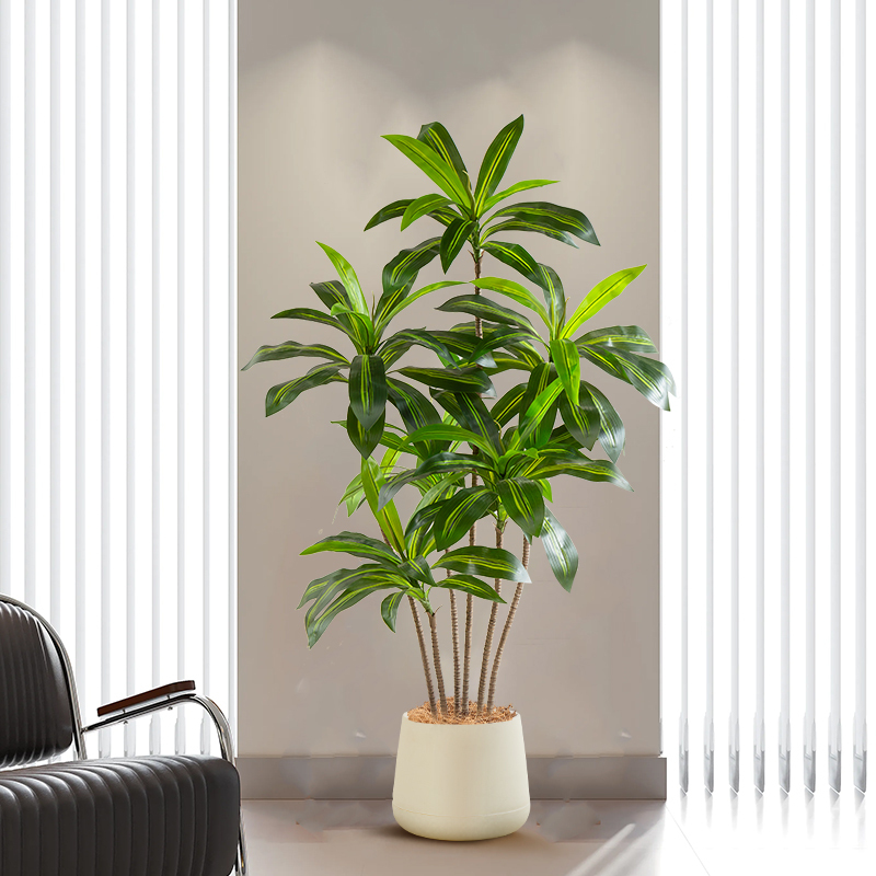Fake Green Plants for Decoration, High-Quality Imitation Large-Scale Real Brazilian Wood Indoor Background Wall, Window Display, Artificial Plant Decorative Ornaments Fake Green Plants for Decoration, High-Quality Imitation Large-Scale Real Brazilian Wood Indoor Background Wall, Window Display, Artificial Plant Decorative Ornaments