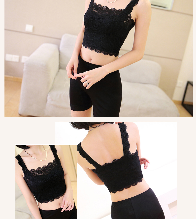 Mùa hè rắn màu lụa dây ống hàng đầu nữ lụa chống mục tiêu kích thước lớn đồ lót ren áo ngực quấn ngực bra thể thao đẹp
