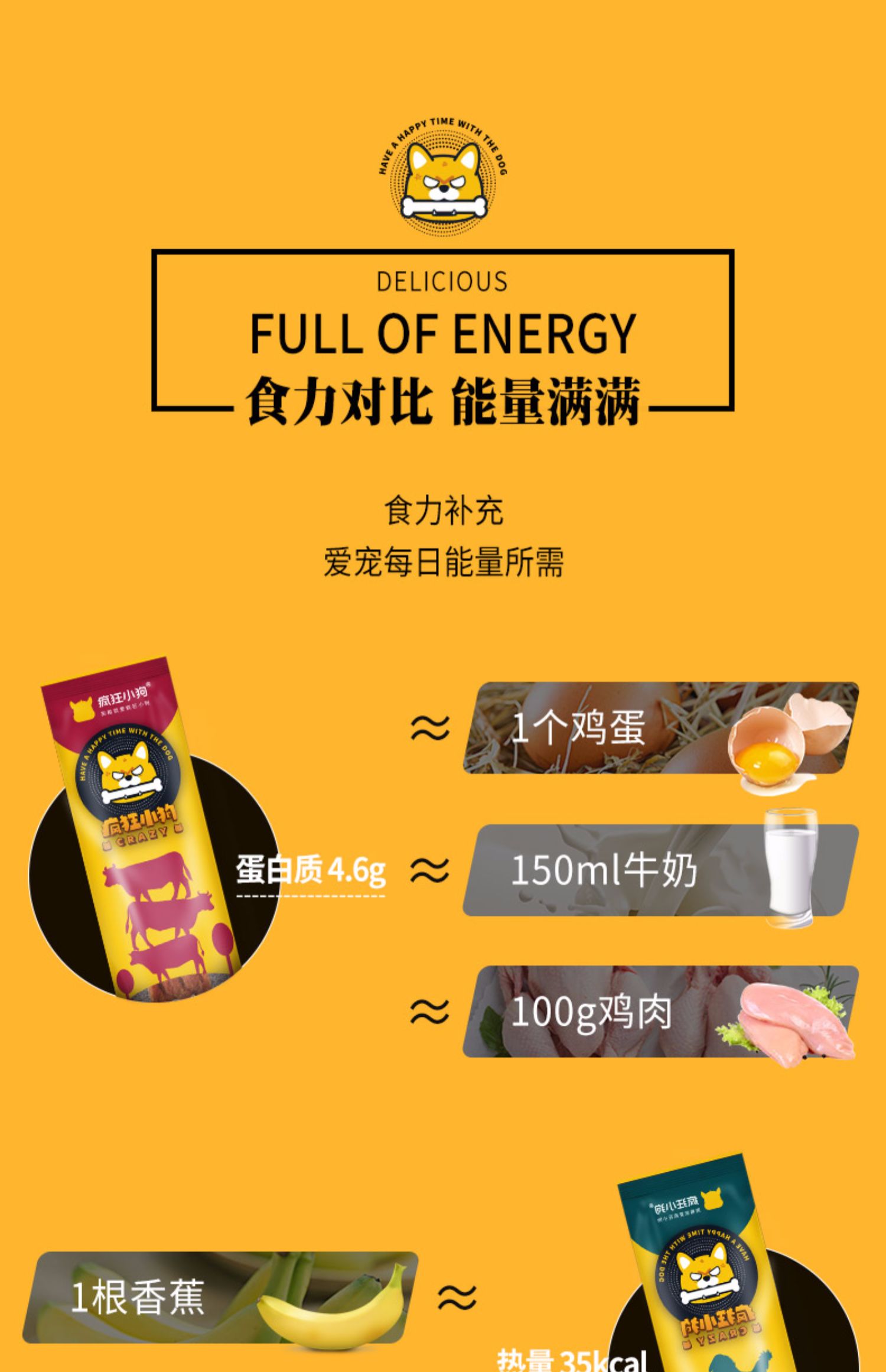 Crazy Puppy Dog Snack Thanh năng lượng Teddy Golden Retriever Puppy Dog Phần thưởng Pet Gà khô Molar Canxi - Đồ ăn vặt cho chó hạt cho poodle