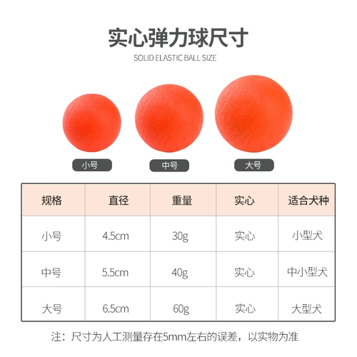 Собачья игрушечная шарик резиновый сплошной эластичный шарик, кусающий мяч для кусания собак, домашние животные, домашние животные, зубы чистые игрушки продукты