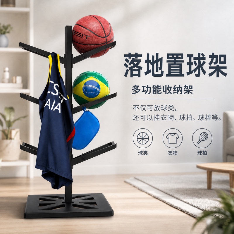 Basketball Storage Rack, Home Rack for Storing Balls, Football, Volleyball, Ball Storage, Basketball Display Rack, Basketball Stand Cssi Basketball Storage Rack, Home Rack for Storing Balls, Football, Volleyball, Ball Storage, Basketball Display Rack, Basketball Stand Cssi