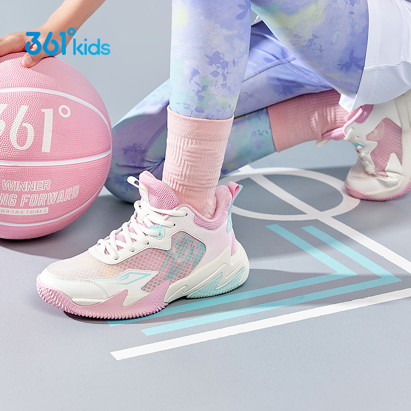 361 Kidsren's Shoes, Girls' Basketball Shoes, 2026 Spring and Summer New Models, Shock-Absorbing, Wear-Resistant, Mesh Kidsren's Sports Shoes, Girls' Sneakers 361 Kidsren's Shoes, Girls' Basketball Shoes, 2026 Spring and Summer New Models, Shock-Absorbing, Wear-Resistant, Mesh Kidsren's Sports Shoes, Girls' Sneakers