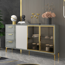 Italian light luxury dining side cabinet Modern simple entrance tea cabinet Kitchen one-piece wall locker Multi-function wine cabinet