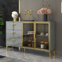 Light luxury dining side cabinet Wine cabinet One-piece wall Modern entrance locker Restaurant tea cabinet Multi-function kitchen cupboard