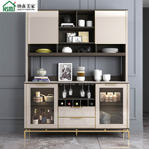 Italian light luxury dining side cabinet Modern simple small apartment locker Living room wall tea cabinet Kitchen storage high cabinet