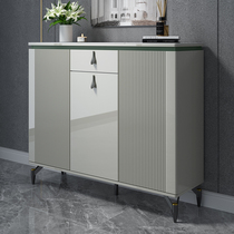 Light luxury shoe cabinet Simple modern large capacity foyer cabinet Italian minimalist home door multi-functional entrance locker