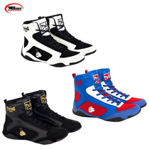 Twins boxing shoes fighting and Muay Thai high-top shoes for men and women professional wrestling fitness training and competition sports shoes