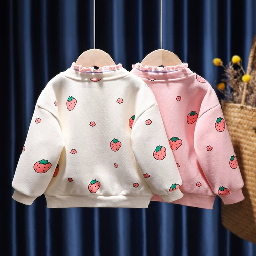 Зимняя утепленная толстовка для девочек, приятный телу детский зимний пуховик для отдыха, 2023, в западном стиле