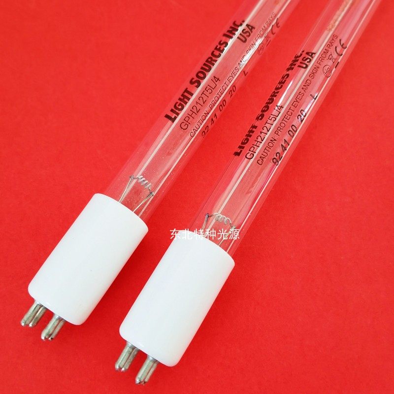 LightSources 10W实验室用紫外线灯管GPH212T5L/4水处理消毒灯