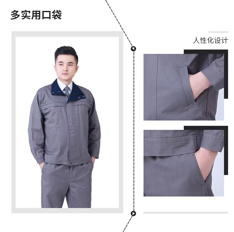 Quần yếm dài tay mùa xuân và mùa thu phù hợp với áo khoác hàn điện hóa chất mỏ than hóa dầu đồ bộ kiểu mới