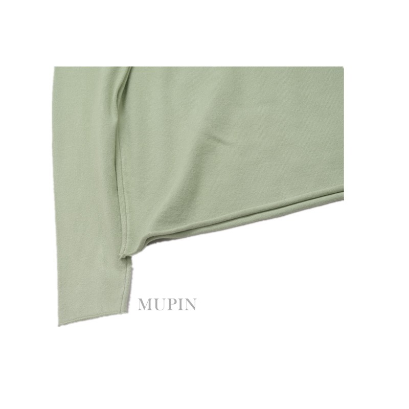 Đống cổ áo mùa thu đông mới buông lơi mỏng manh và tinh tế tạo cảm giác thun cao cổ cao màu rắn dài tay áo len đáy quần nữ áo len mỏng