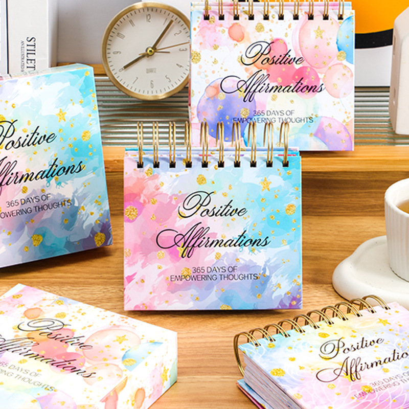 365 Days Positive Affirmations Desk Calendar Standing Flip