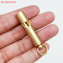 Brass Outdoor Survival Whistle Equipment Army Fan Supplies R