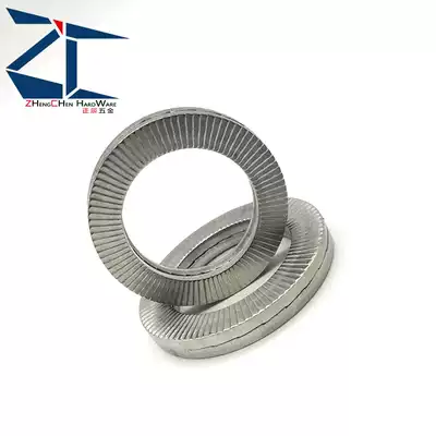 316 stainless steel double stack self-locking non-slip washer DIN25201 Safety self-locking anti-loosening washer M3-M80