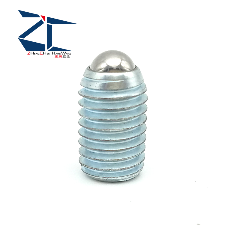 Heavy duty hexagon socket hole ball plunger with threaded spring steel ball lock pin BPM3 4 5 6 8 10