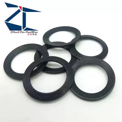 65 Manganese American double-sided toothed anti-loosening washer Oblique flower safety washer Disc anti-slip washer 1 4 5 16 3 8