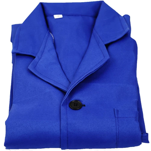 Служба работы с пальто длинные -насыщенные голубые пальто рабочие одежды.