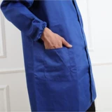 Служба работы с пальто длинные -насыщенные голубые пальто рабочие одежды.