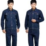 Осенний джинсовый лонгслив, баллончик с краской для работы, комплект, увеличенная толщина, защита от ожогов