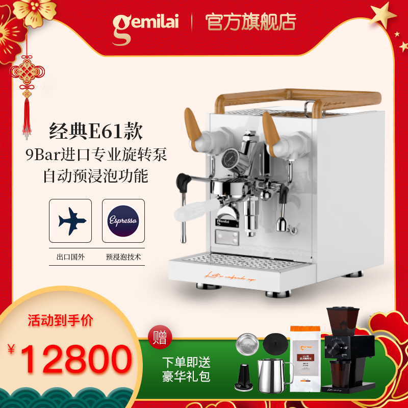 Gemmelis Penguin CRM3124H Home Coffee Machine Italian Semi-Automatic Commercial Enthusiast Professional Grade