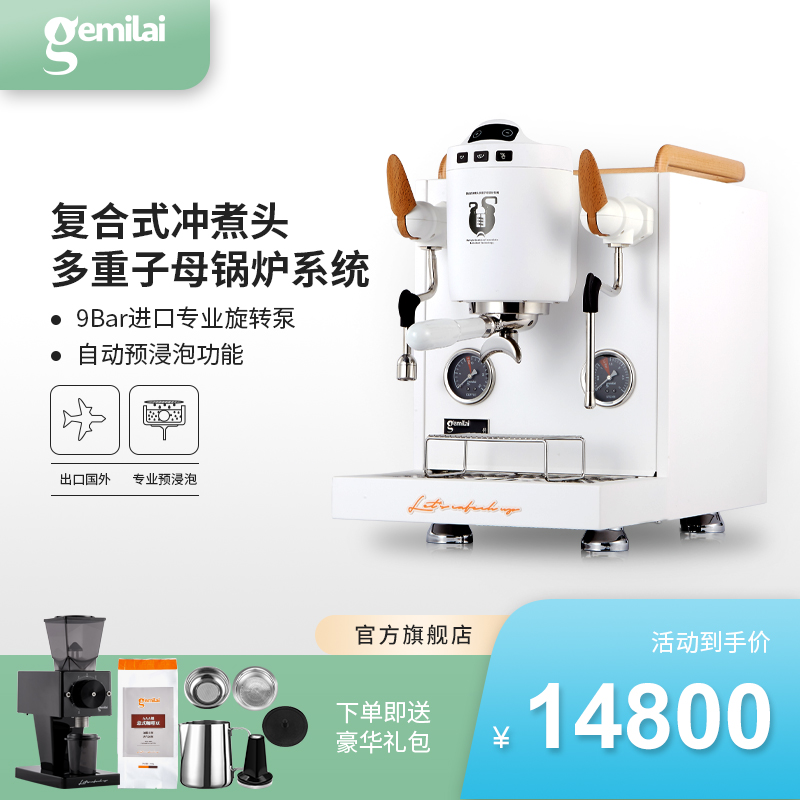 Gamie dish CRM3131A Parrot commercial coffee machine Serie style home semiautomatic milk tea shop now grinding