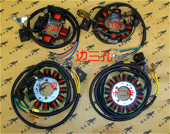 Zongshen 150 Loncin 4 8 11 12-level positive three-hole CG125 200 tricycle 250 magneto coil