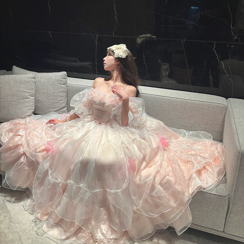 🎀梦幻洛丽塔大码礼服🎀 白日梦私语成人礼服 粉色花嫁连衣裙-lolita洛丽塔连衣裙-淘宝好物网