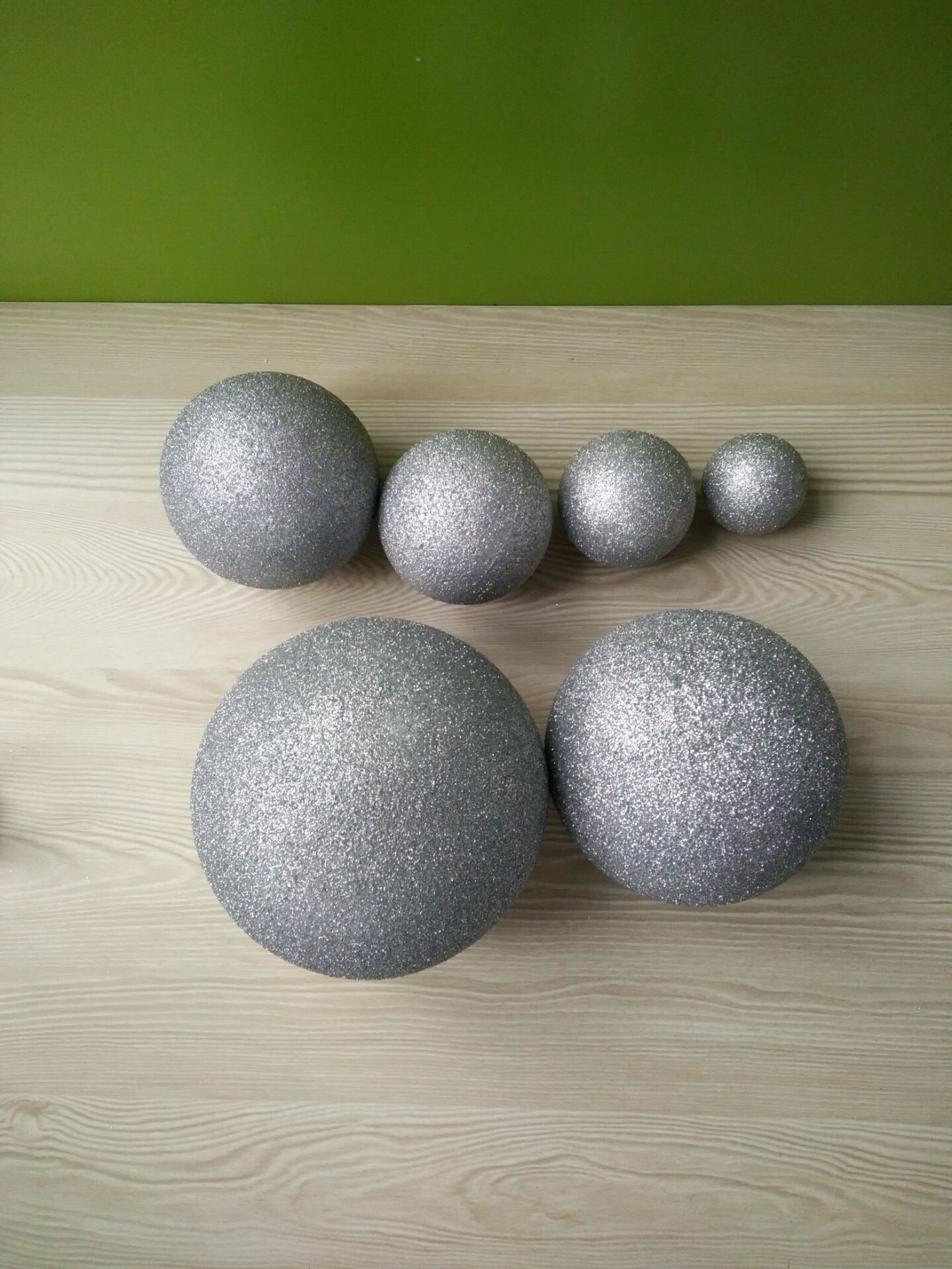 Paoli Dragon Gold Onion Powder Silver Color Golden Foam Round Wedding Decoration Venue Arrangement DIY Pendant 6-30cm