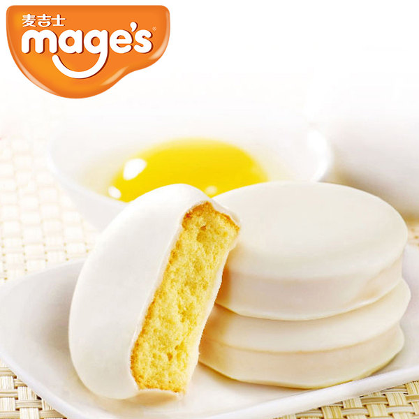 麦吉士 白巧克力烤蛋糕 500g 优惠券折后￥19.8包邮史低（￥29.8-10）