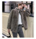 Gray Rex Rabbit Plush Fur Jacket Women's Short Winter 2023 New Thickened Lamb Fur Jacket Women's Stand Collar