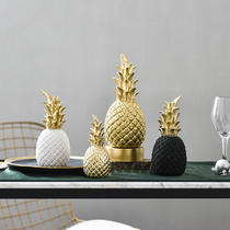 Nordic Modern Simplicity Joins Wind Creative Pineapples Pinewood Dining Room Restaurant Home Wine Cabinet Decorations Hem props