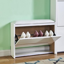 Double-layer flip shoe cabinet finishing box shake sound shoes cabinet ventilation hole corner artifact gap shoe rack office cm