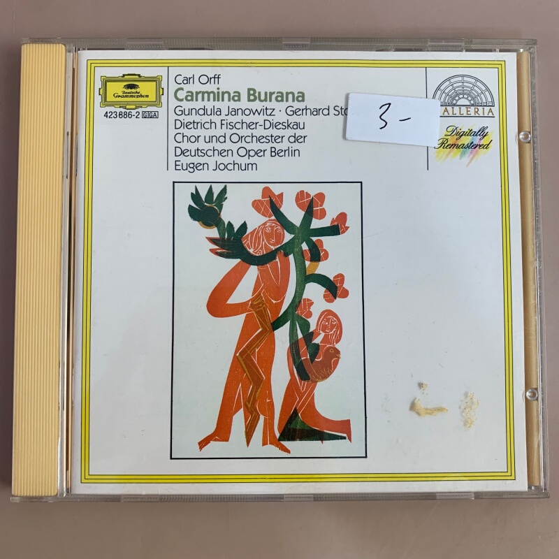 Orff, Brunnig's Poetry, Janowitz, Discow Singing, Jöhm Conducting, German Edition Silver Disc Orff, Brunnig's Poetry, Janowitz, Discow Singing, Jöhm Conducting, German Edition Silver Disc