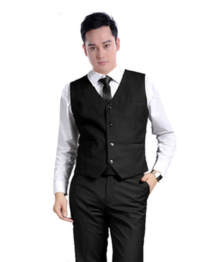 Trang phục chuyên nghiệp vest nữ ngắn tay vest đen đi làm, quần áo công sở hoang dã áo khoác lông nữ