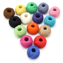 Color hemp rope Vintage jute line Cotton hemp rope Decorative rope Tied rope Bottle hand woven DIY material