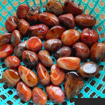 Tangled silk agate Nanjing Yuhua Stone original stone boutique hand play piece natural fish tank multi-meat souvenir color stone decoration
