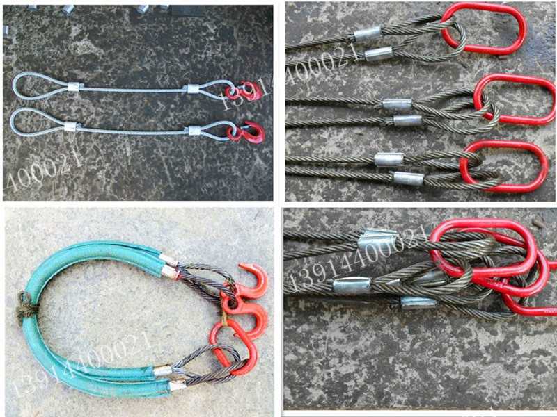 Wire rope complete sets of rigging two-fork pressure glue pressing wire rope wire rope wire rope 3TX2M