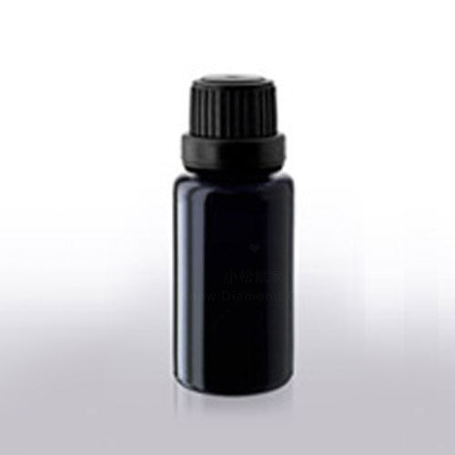 European imported black purple glass bottle essential oil bottle 15ml cosmetic ultra-thick light-proof screw cap sleeve