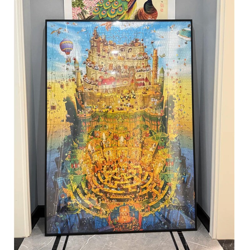 Heaven and Hell Maze Puzzle Frame 2000 Pieces 4000 Pieces Puzzle Framed 138*97*69 Metal Photo Frame Framed Heaven and Hell Maze Puzzle Frame 2000 Pieces 4000 Pieces Puzzle Framed 138*97*69 Metal Photo Frame Framed