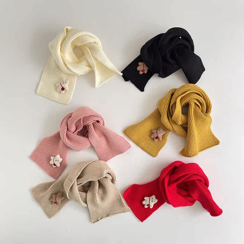 Детская милая шапка, шерстяной шарф, зимний удерживающий тепло комплект подходит для мужчин и женщин, увеличенная толщина 