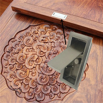 New Chinese Red Wood Furniture Inlaid Dark Handle Wardrobe Top Case Small Door Concealed Door Drawer Accessories Handle
