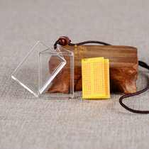 You can open the Empty Box of the Len Yan Mantra Sutra Pendant Multi-Mantra Unity in Sanskrit Pendant For Men and Women