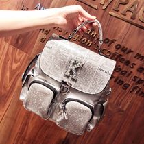 Diamond-encrusted handbag womens 2022 new fashion trend womens bag school bag versatile multi-purpose shoulder bag casual