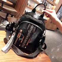 Large capacity backpack Womens Tide Brand Genuine Leather 2022 New Fashion Versatile Dual-Purpose Backpack Casual Simple Travel Bag