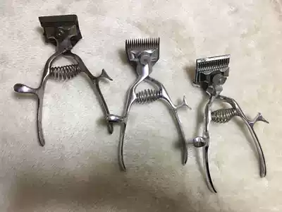Hand push, old push, hair cutting tool nostalgic collection of film and television props, second-hand goods can be used