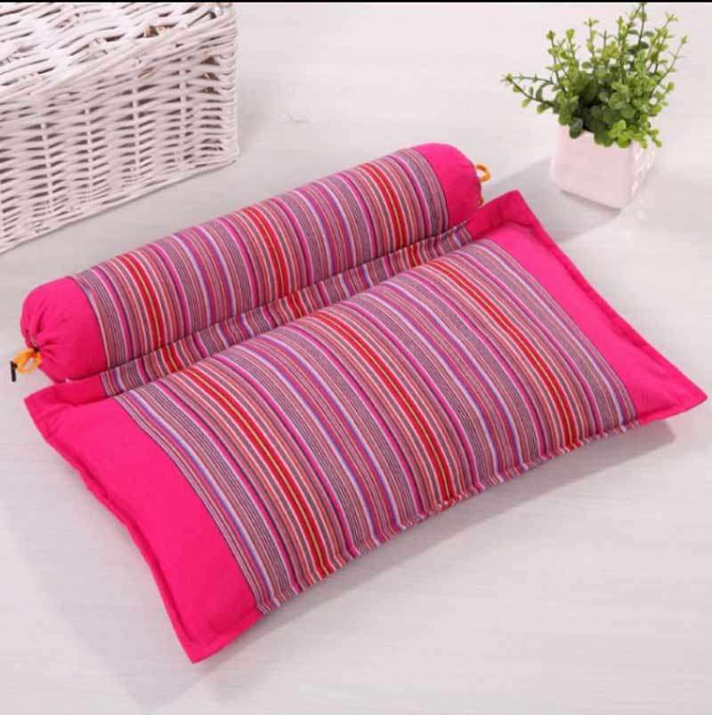 Buckwheat skin cervical spine pillow repair cervical spine special pillow health care pillow buckwheat shell round pillow neck pillow home