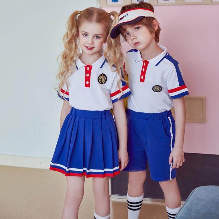 2022 new summer cotton kindergarten uniforms primary school uniforms children's class uniforms performance clothing Liuyi children's clothing