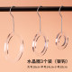 ຮ້ານຂາຍເສື້ອຜ້າ S hook crystal acrylic ring multi-functional transparent circle hanger hook scarf silk scarf tie S hook