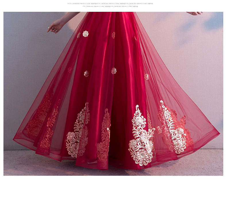 Robe de soirée      manchon de cloche - Ref 3210053 Image 27